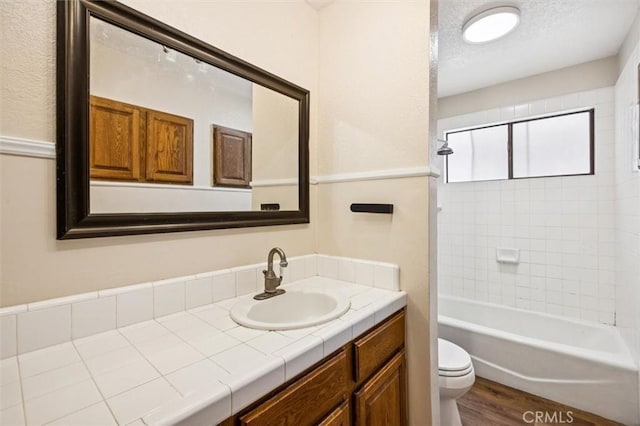 1263 Pismo St, San Luis Obispo, CA 93401 - full bath featuring vanity, wood finished floors, and  shower combination