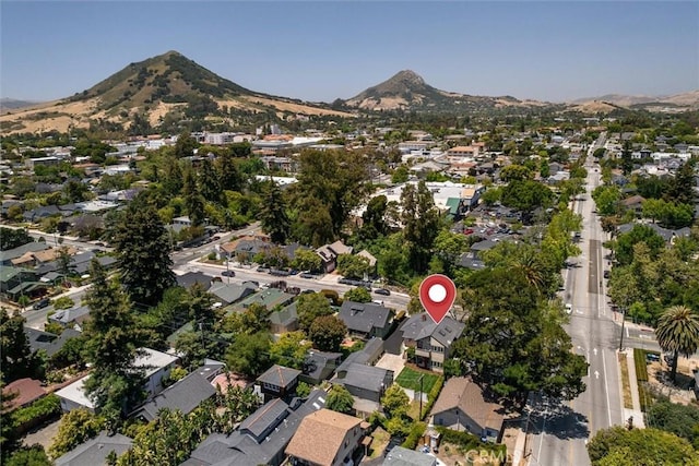 1263 Pismo St, San Luis Obispo, CA 93401 - aerial view of property's location with mountains and nearby suburban area
