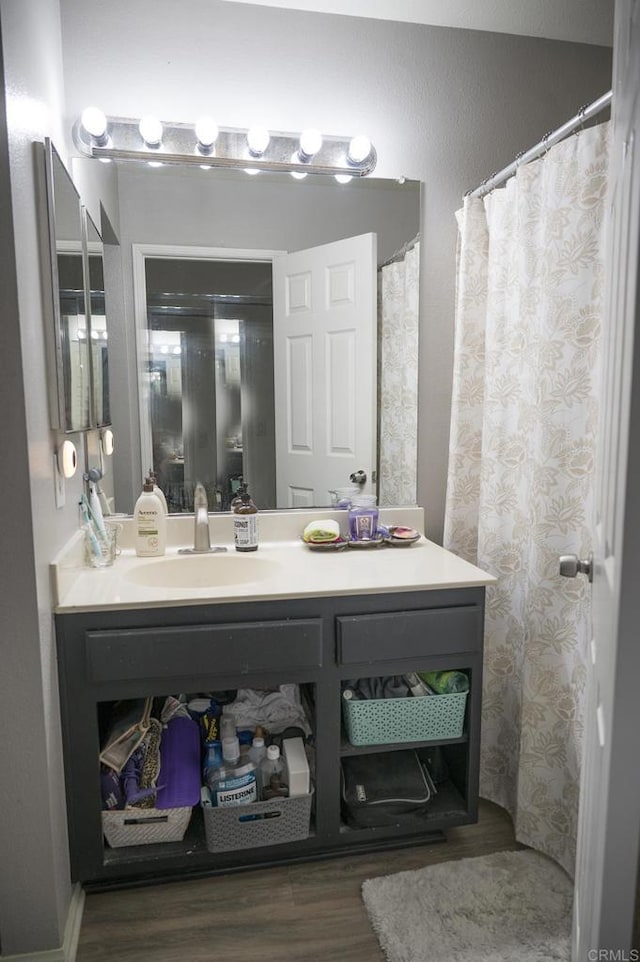 29517 Cara Way, Temecula, CA 92591 - bathroom with vanity and wood finished floors