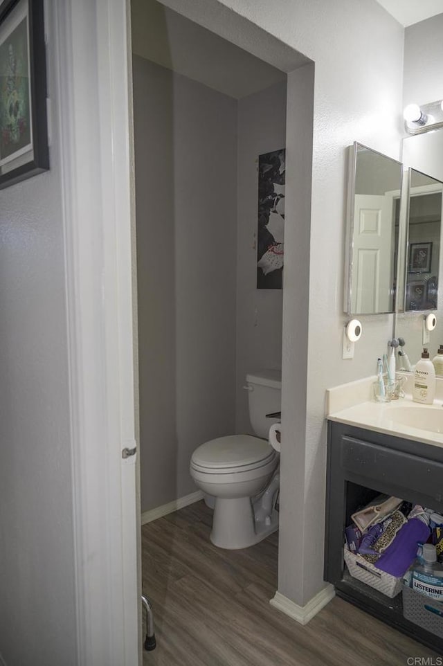 29517 Cara Way, Temecula, CA 92591 - half bathroom featuring wood finished floors and vanity