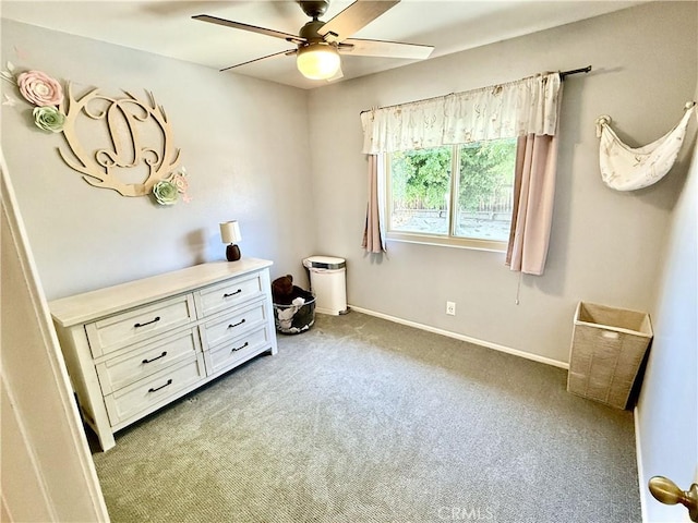 1171 Silverfern Ln, Corona, CA 92878 - bedroom featuring light colored carpet and a ceiling fan
