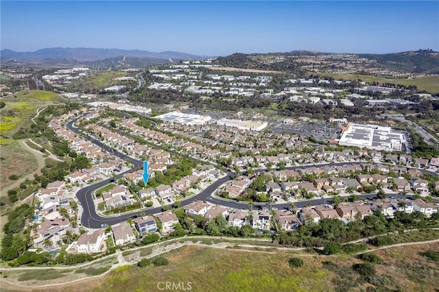 53 Via Palacio, San Clemente, CA 92673 - aerial overview of property's location with nearby suburban area and mountains