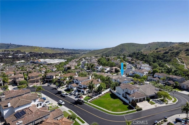 53 Via Palacio, San Clemente, CA 92673 - aerial perspective of suburban area featuring a mountain backdrop