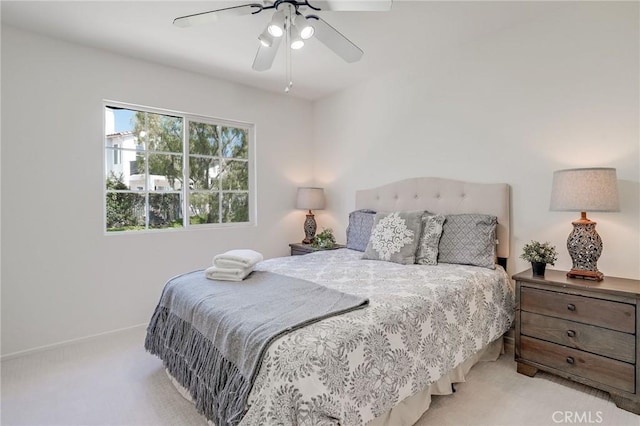 53 Via Palacio, San Clemente, CA 92673 - bedroom with light carpet and a ceiling fan