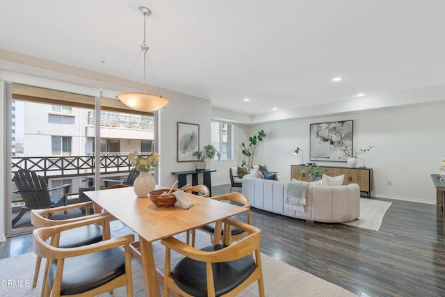 931 E Walnut St Unit 508, Pasadena, CA 91106 - dining space with wood finished floors and recessed lighting