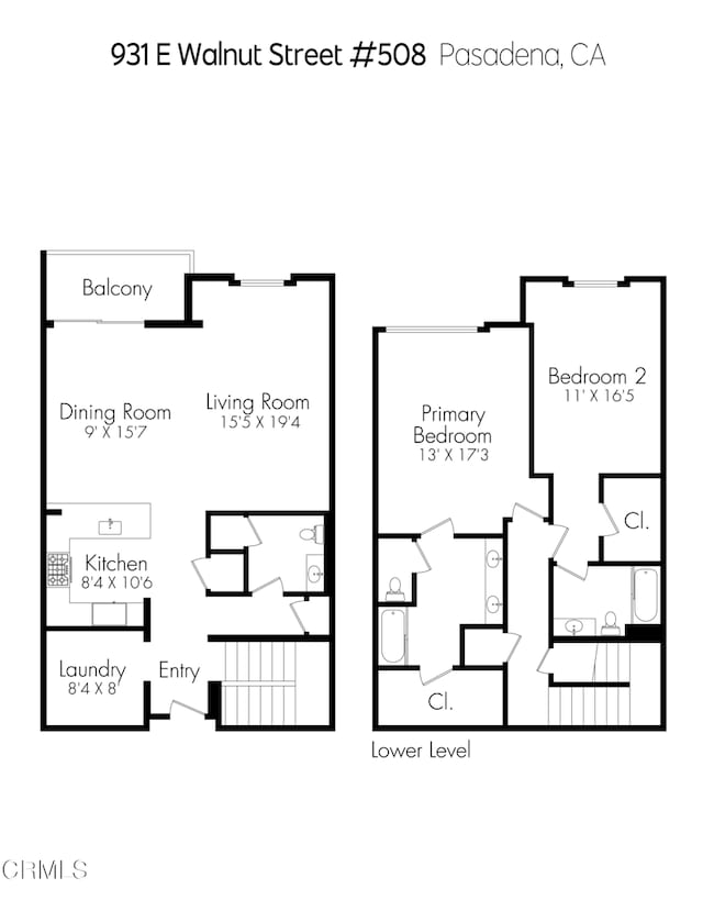 931 E Walnut St Unit 508, Pasadena, CA 91106 - view of home floor plan