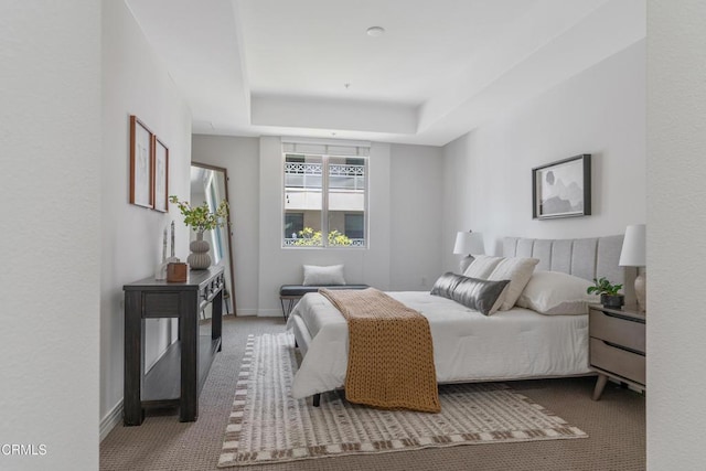 931 E Walnut St Unit 508, Pasadena, CA 91106 - bedroom with carpet flooring and a tray ceiling