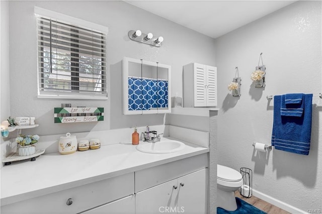 1799 Betty St, Wrightwood, CA 92397 - bathroom with vanity and wood finished floors