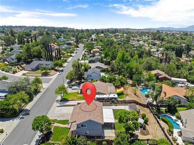 6095 Windemere Way, Riverside, CA 92506 - aerial perspective of suburban area with a pool area