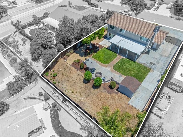 6095 Windemere Way, Riverside, CA 92506 - view of subject property with property boundaries highlighted