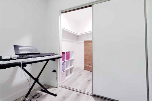 1034 Occidental Cir, Redlands, CA 92374 - office with light wood-type flooring and baseboards