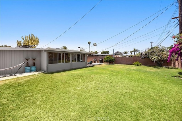 18101 Kirk Ave, Tustin, CA 92780 - fenced backyard with a sunroom
