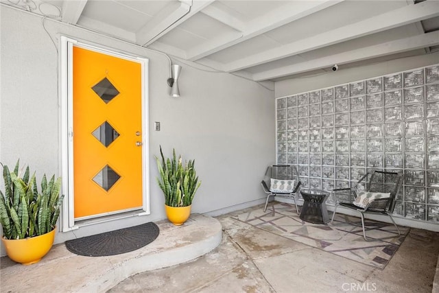 18101 Kirk Ave, Tustin, CA 92780 - view of exterior entry with stucco siding and a patio