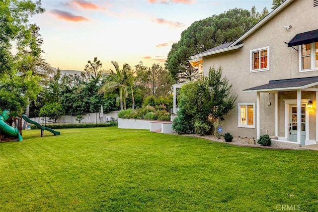 3326 Los Olivos Ln, Glendale, CA 91214 - view of yard with a playground
