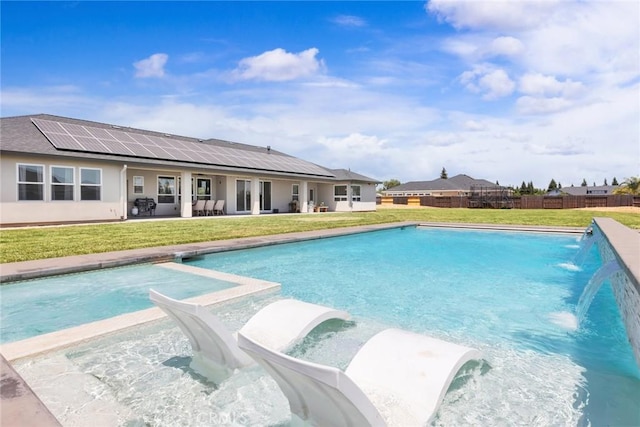 5031 San Juanico Dr, Chico, CA 95973 - swimming pool featuring a patio and a fenced backyard