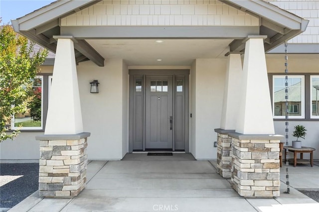 5031 San Juanico Dr, Chico, CA 95973 - view of exterior entry featuring stucco siding