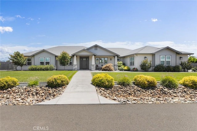 5031 San Juanico Dr, Chico, CA 95973 - view of front facade with a front lawn