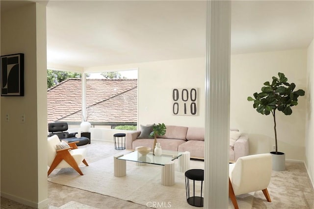 3260 Beaudry, Glendale, CA 91208 - living room with carpet flooring and baseboards