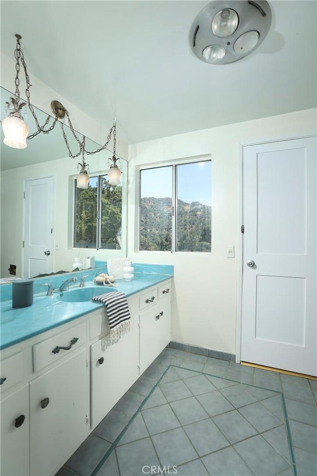 3260 Beaudry, Glendale, CA 91208 - bathroom featuring vanity and tile patterned flooring