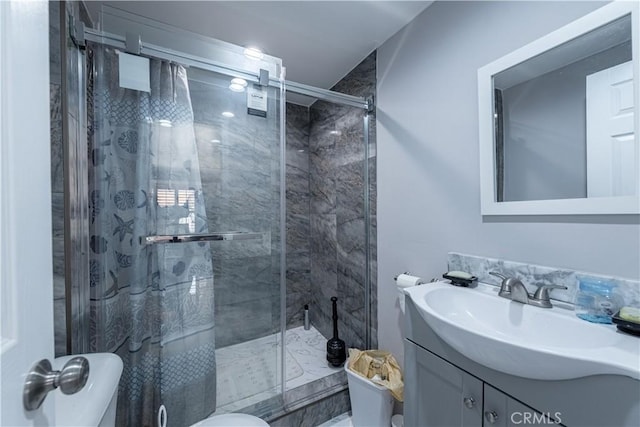 4759 Cochran St, Simi Valley, CA 93063 - bathroom featuring vanity and a shower stall
