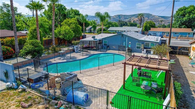 4759 Cochran St, Simi Valley, CA 93063 - community pool featuring a mountain view and a patio area