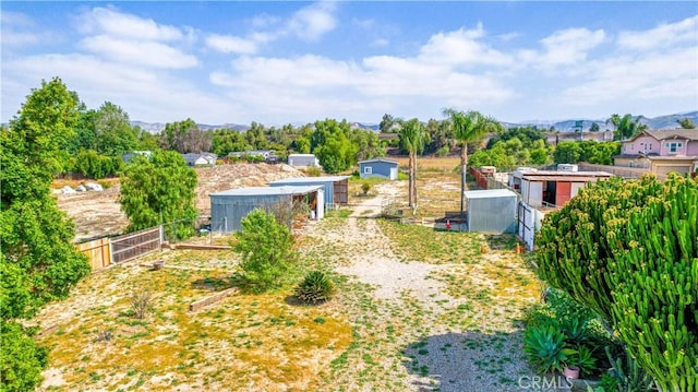 4759 Cochran St, Simi Valley, CA 93063 - view of yard featuring an outbuilding and a mountain view