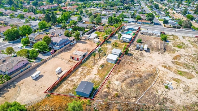 4759 Cochran St, Simi Valley, CA 93063 - aerial perspective of suburban area featuring property boundaries highlighted