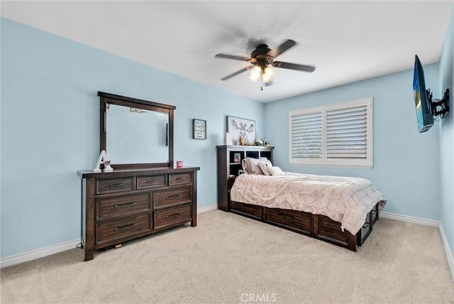 1160 Baseline Rd, La Verne, CA 91750 - bedroom with light colored carpet and ceiling fan