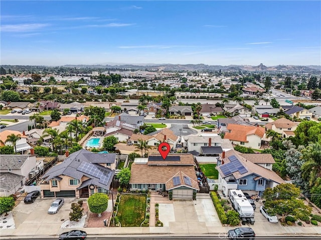 1160 Baseline Rd, La Verne, CA 91750 - aerial perspective of suburban area featuring a mountainous background