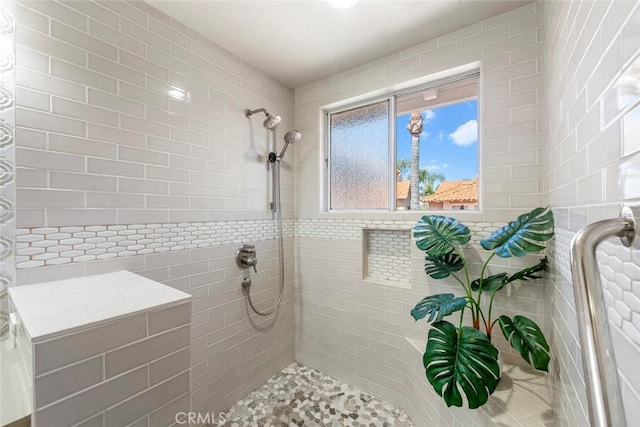 29411 Port Royal Way, Laguna Niguel, CA 92677 - bathroom featuring tile walls and a tile shower