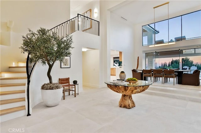 1257 Fetlock Way, Riverside, CA 92506 - foyer entrance featuring a high ceiling and stairway