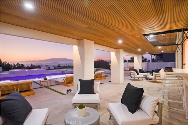 1257 Fetlock Way, Riverside, CA 92506 - view of patio / terrace with a pool and outdoor lounge area