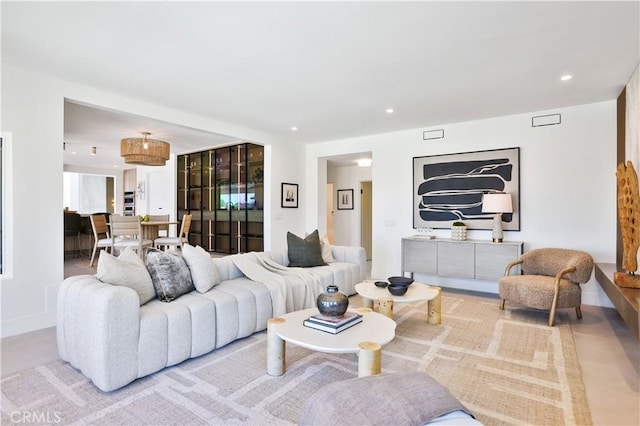 1257 Fetlock Way, Riverside, CA 92506 - living room featuring recessed lighting