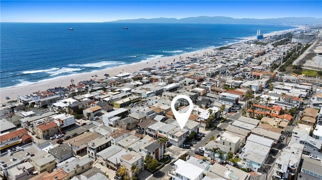 330 34th Pl, Manhattan Beach, CA 90266 - aerial view of property and surrounding area with a water and mountain view