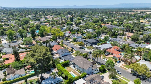 15460 La Maida St, Sherman Oaks, CA 91403 - aerial perspective of suburban area featuring mountains