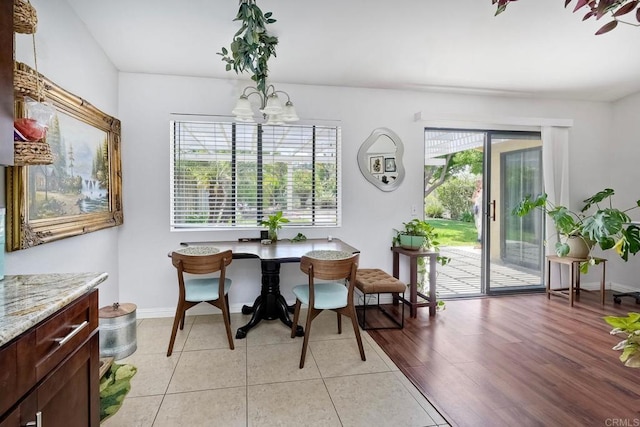1219 Paseo Hermosa, Oceanside, CA 92056 - dining space with baseboards and light tile patterned floors