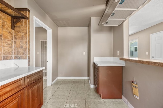 1163 W 3rd St, Pomona, CA 91766 - bathroom with vanity, tile patterned flooring, and a heating unit