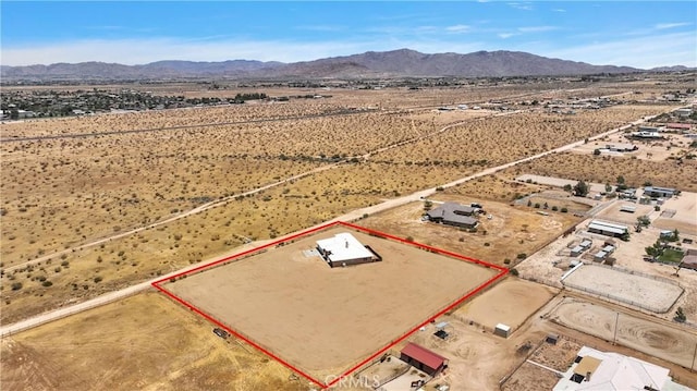 21777 Poppy Rd, Apple Valley, CA 92308 - view of rural area featuring property boundaries highlighted