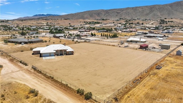 21777 Poppy Rd, Apple Valley, CA 92308 - aerial view of sparsely populated area with a mountainous background