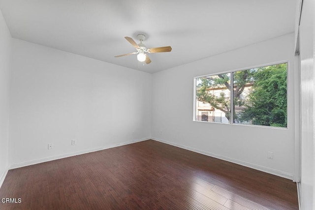 248 E Washington Blvd Unit 4, Pasadena, CA 91104 - spare room featuring dark wood-type flooring and ceiling fan