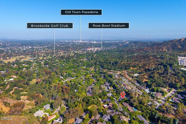 1620 Knollwood Dr, Pasadena, CA 91103 - aerial overview of property's location