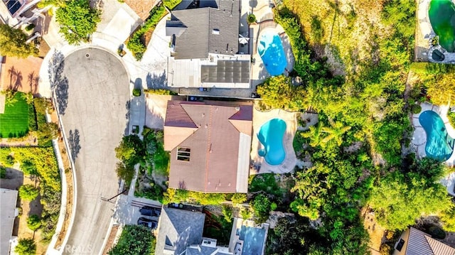 3811 Algonaut Dr, Calabasas, CA 91302 - drone / aerial view of a pool