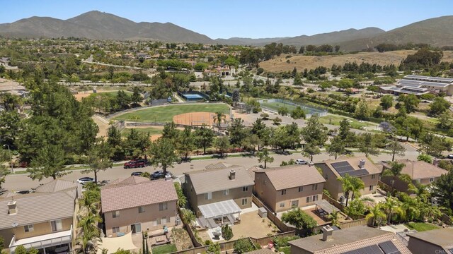 1222 N Creekside Dr, Chula Vista, CA 91915 - aerial view of residential area with mountains