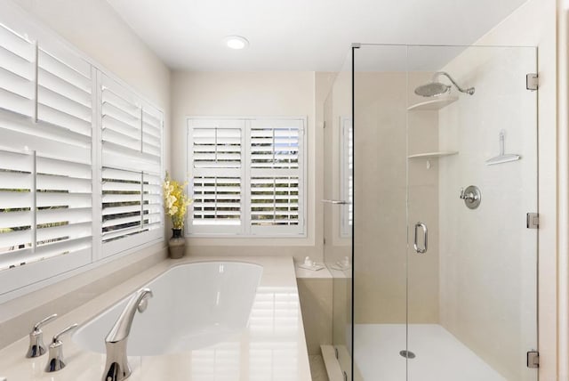 1222 N Creekside Dr, Chula Vista, CA 91915 - full bathroom with a stall shower and a garden tub