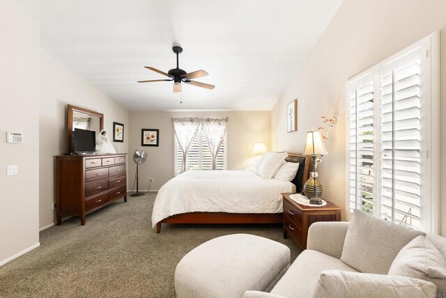 1222 N Creekside Dr, Chula Vista, CA 91915 - carpeted bedroom featuring baseboards and ceiling fan