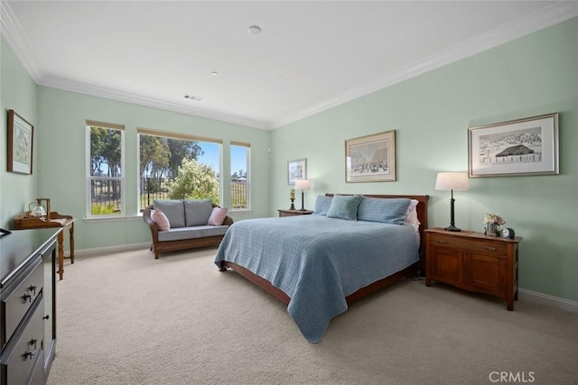 1432 Vicki Ln, Nipomo, CA 93444 - bedroom featuring ornamental molding and light carpet