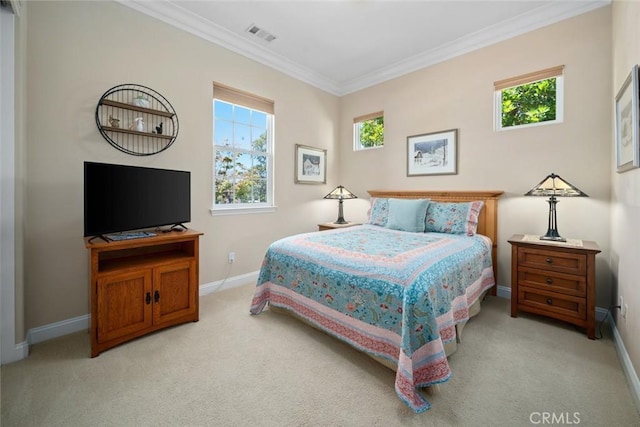 1432 Vicki Ln, Nipomo, CA 93444 - bedroom with light colored carpet and ornamental molding