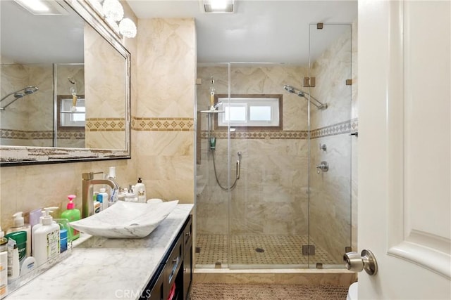 12516 Archwood St, North Hollywood, CA 91606 - bathroom featuring a shower stall and vanity
