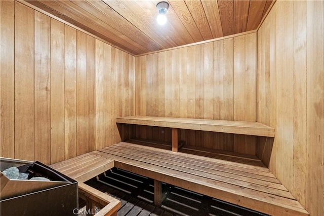 390 S Sepulveda Blvd Unit 105, Los Angeles, CA 90049 - sauna / steam room featuring wooden walls and wooden ceiling