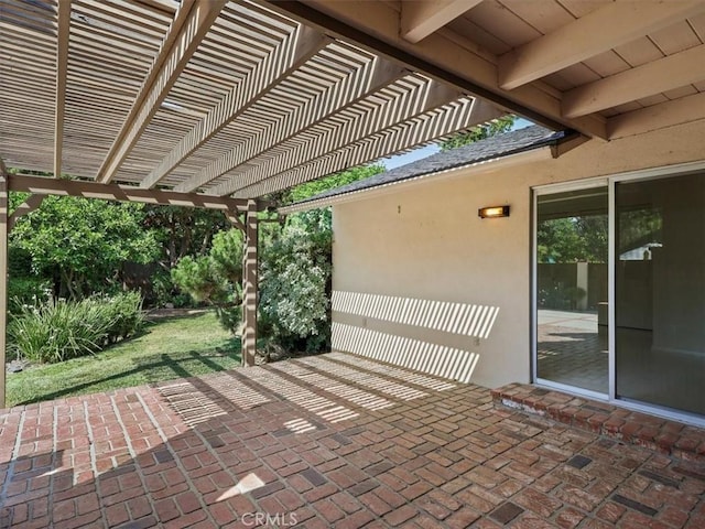 13510 Valleyheart Dr N, Sherman Oaks, CA 91423 - view of patio / terrace with a pergola
